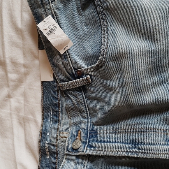 Old Navy Women's Slouchy Straight Distressed Cropped Jeans - Size 18 - Picture 6 of 7